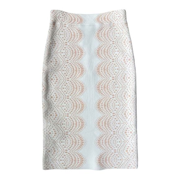 BCBG Max Azria Pavel Jaquard Skirt Stretch Knit Bodycon Size XXS - Picture 1 of 6